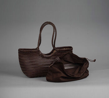 Beach Holiday Genuine Leather Tote Bag For Her, 5 of 12