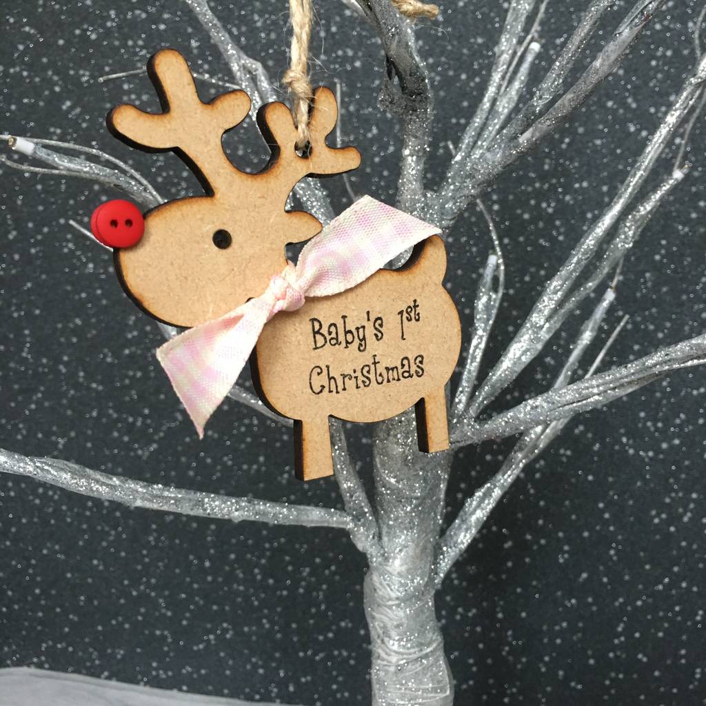 personalised christmas reindeer teddy