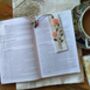 Hand Embroidered Rose Linen Bookmark, thumbnail 2 of 4