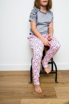 Kids Harem Style Trouser Children's Leggings In Pink, 7 of 9