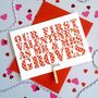 Personalised Couple's First Valentine's Card, thumbnail 1 of 2