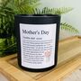 Personalised Mothers Day Definition Candle, thumbnail 2 of 11