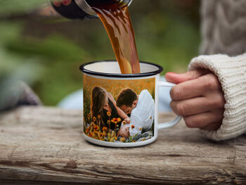 Personalised Enamel Photo Mug, 2 of 5