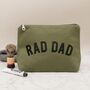 'Rad Dad' Heavy Canvas Waterproof Wash Bag, thumbnail 2 of 8