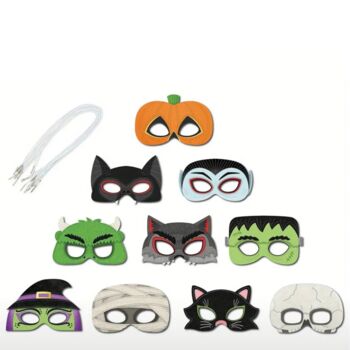 10 Halloween Party Bags With Three Fillers And Matching Thank You Cards, 4 of 6