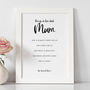 Things We Love About Mum Print, thumbnail 1 of 6