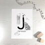 Personalised Animal Alphabet Letter Print, thumbnail 4 of 6