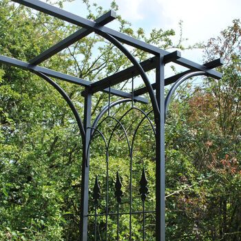 Fleur De Lys Metal Garden Arch, 8 of 12
