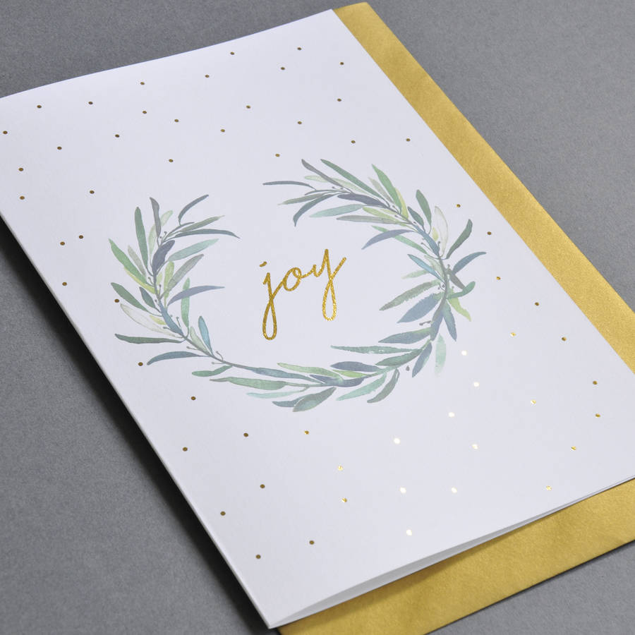 Handprinted Gold Foil Christmas Card By Ant Design Gifts | notonthehighstreet.com