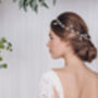 Gold, Silver Or Rose Gold Floral Wedding Hairvine Evie, thumbnail 3 of 12