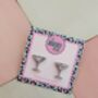 Margarita Glitter Resin Studs / Cocktail Lover Gift / Party Jewellery / Fun Statement Accessories, thumbnail 2 of 5