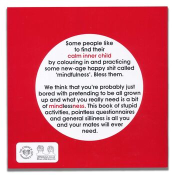 The Book Of Mindless Fun For Adults Red, 2 of 10