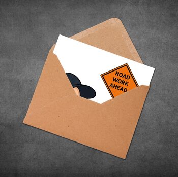 Road Work Ahead Card – Funny Vine Quote Card, 5 of 7