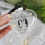 First Christmas As Mr And Mrs Penguin Bauble Keepsake, thumbnail 4 of 6