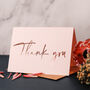 Rose Gold Foil Wedding Thank You Note Card, thumbnail 6 of 10