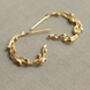 Olive Branch Small Gold Hoop Earrings, thumbnail 1 of 6