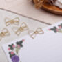 Gold Paper Clips Ribbon Bow Shaped, Metal Paperclip For Wedding Or Office Stationery, thumbnail 1 of 2