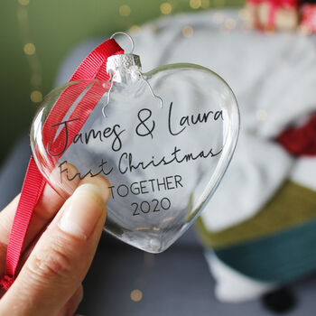 Couples First Christmas Together Bauble, 5 of 6