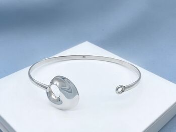 Personalised Silver Bangle With Engraving, 3 of 6