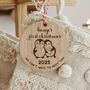 Bump's First Christmas 2025 Wooden Penguin Decoration, thumbnail 1 of 6