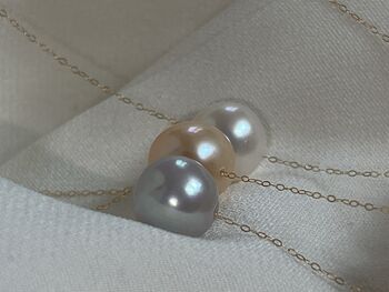 'Ginto' Real Gold Single Pearl Necklace, 12 of 12