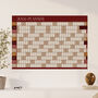 2025 Wall Planner A2 Calendar Organiser In Burgundy, thumbnail 4 of 7