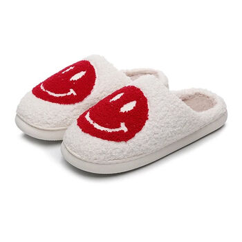 Retro Smiley Face Slippers, 7 of 12