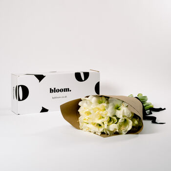 Polar White Amaryllis Fresh Flower Bouquet, 2 of 2