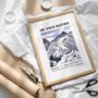 Personalised Baptism Gift Print For Adults, Mountain Christian Keepsake, thumbnail 2 of 11
