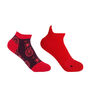 Paisley Burgundy And Organic Sport Red Women Ankle Socks, thumbnail 1 of 11