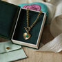 Personalised Chunky Chain Heart T Bar Necklace, thumbnail 5 of 12