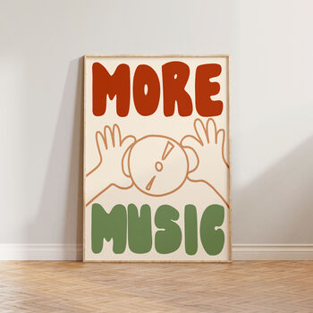 More Music Hand Drawn Wall Art Print, 9 of 9