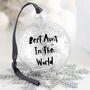 Personalised You're The Best Christmas Bauble, thumbnail 1 of 3
