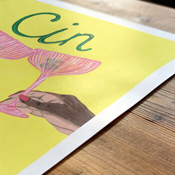 Cin Cin Cocktail Wall Art | Hand Painted Celebration Print, 2 of 11