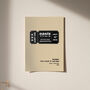 Personalised Oasis 'Live 25 Tour Retro Ticket Print, thumbnail 7 of 11