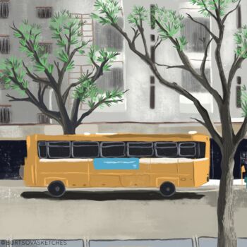 Madeira Bus Art Print, 2 of 3
