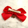 Charmed Velvet Bow Hair Clip, thumbnail 3 of 3