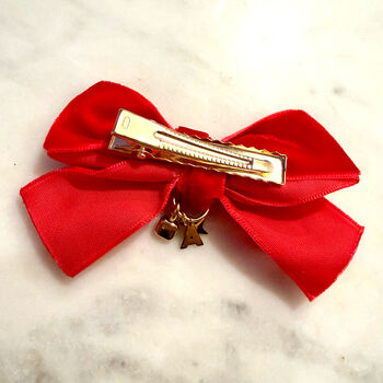 Charmed Velvet Bow Hair Clip, 3 of 3
