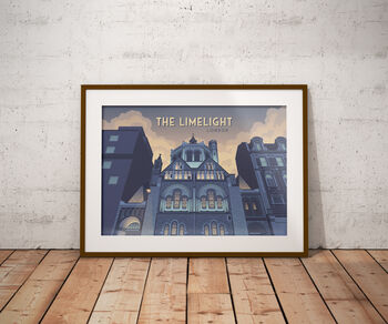 Limelight Club London Travel Poster Art Print, 6 of 8