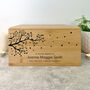 Personalised Bamboo Urn For Cremation Ashes Branch Of Love Design, thumbnail 1 of 12