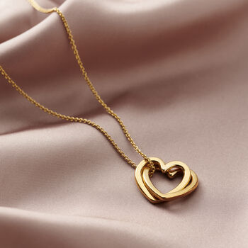 Personalised Interlinking Hearts Necklace, 4 of 7