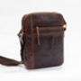 Men's Leather iPad Cossbody Flight Bag, thumbnail 3 of 10