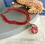 Red Braided Statement Necklace, thumbnail 1 of 7