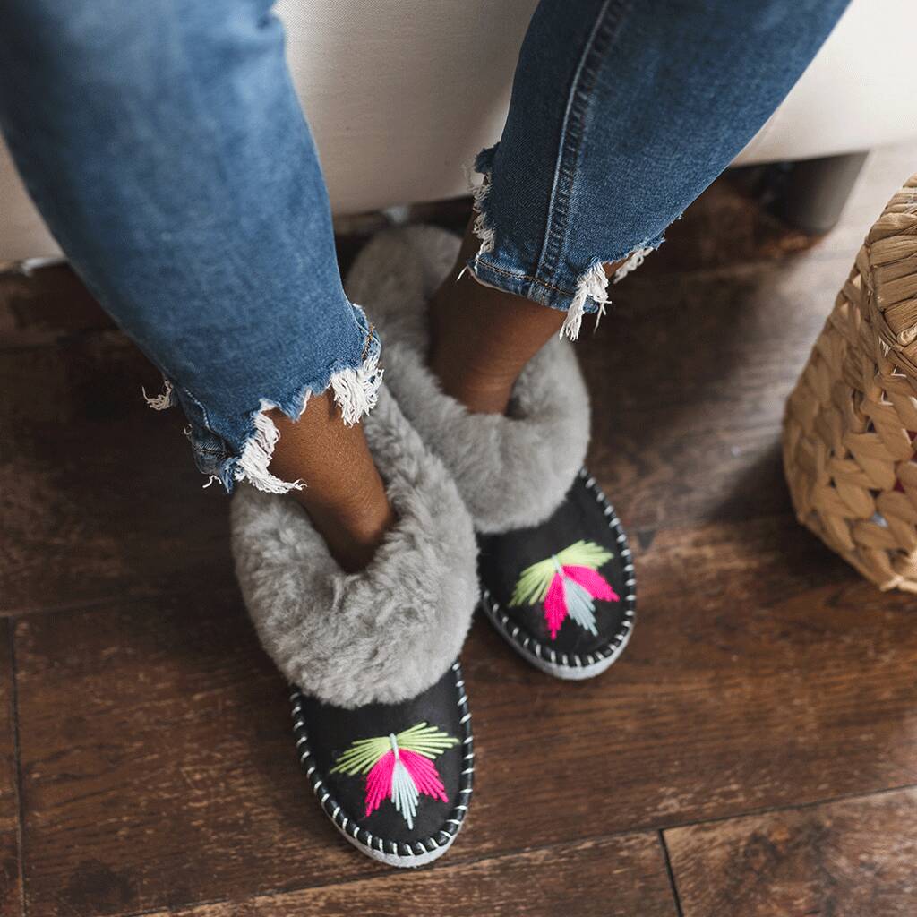 The Light Grey Sheepers Slippers, 1 of 10