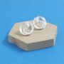 Sterling Silver Cosmic Swirl Studs, thumbnail 2 of 4