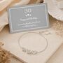 30th Birthday Crystal Heart Drawstring Bracelet, thumbnail 4 of 7