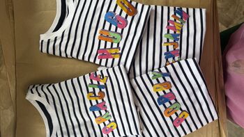 Multicolour Embroidered Striped T Shirt, 4 of 4