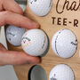 Personalised Golf Ball Wall Art Collecter For The Home, thumbnail 7 of 8