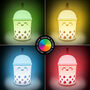 Bubble Tea Light – Soft Touch Colour Changing Novelty Lamp, thumbnail 5 of 5