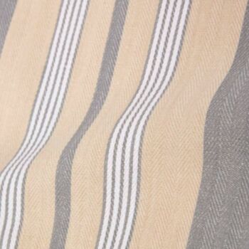 Personalised Grey Beige Striped Premium Cotton Apron, 4 of 7